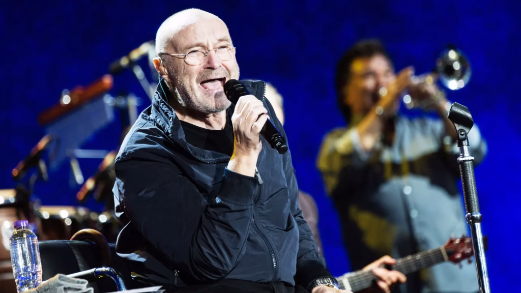 Phil Collins. performing